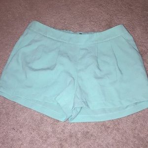 Mint high waisted shorts